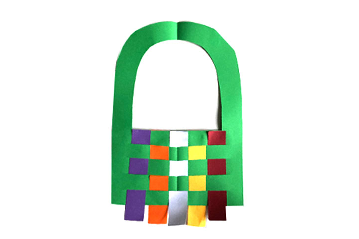 编织风格手提篮纸艺手工-图8