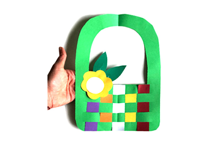 编织风格手提篮纸艺手工-图9