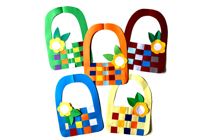 编织风格手提篮纸艺手工-图10