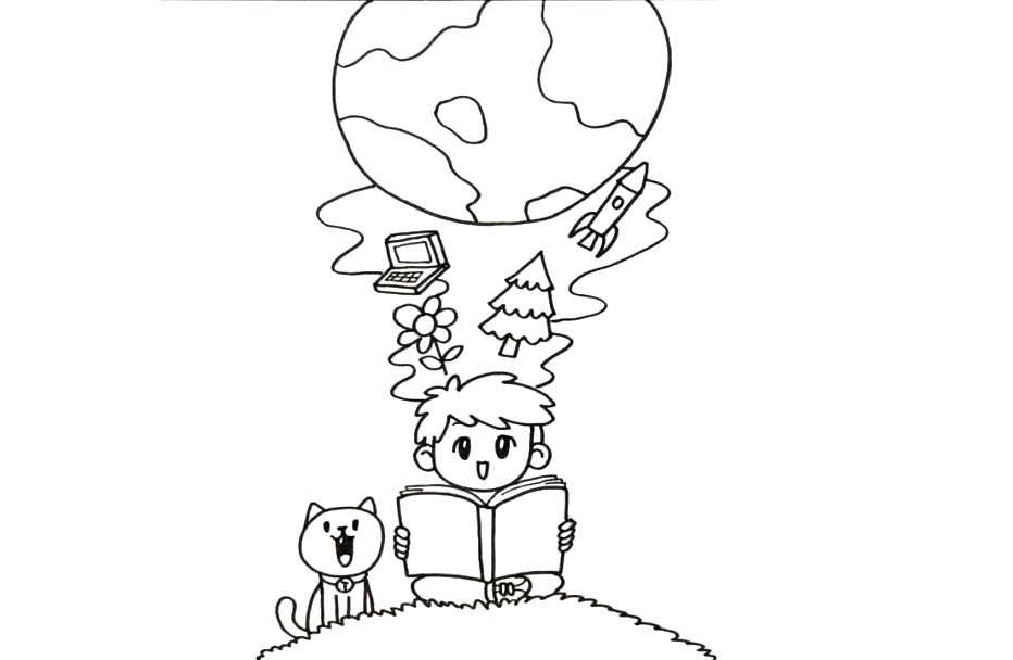 读书日世界地球日共用手抄报模板-图3