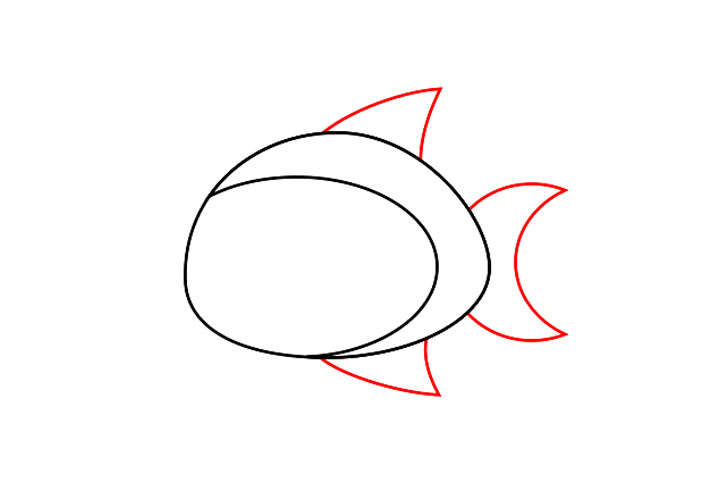 简单的鱼简笔画画法-图3