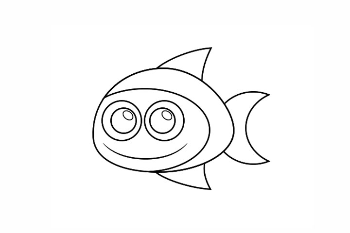 简单的鱼简笔画画法-图6