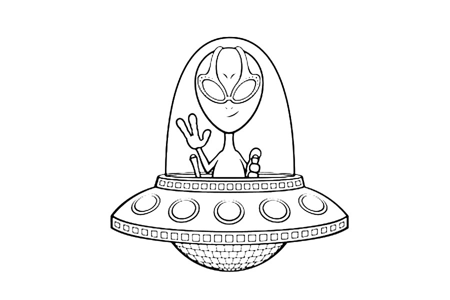 驾驶飞船的外星人-图1