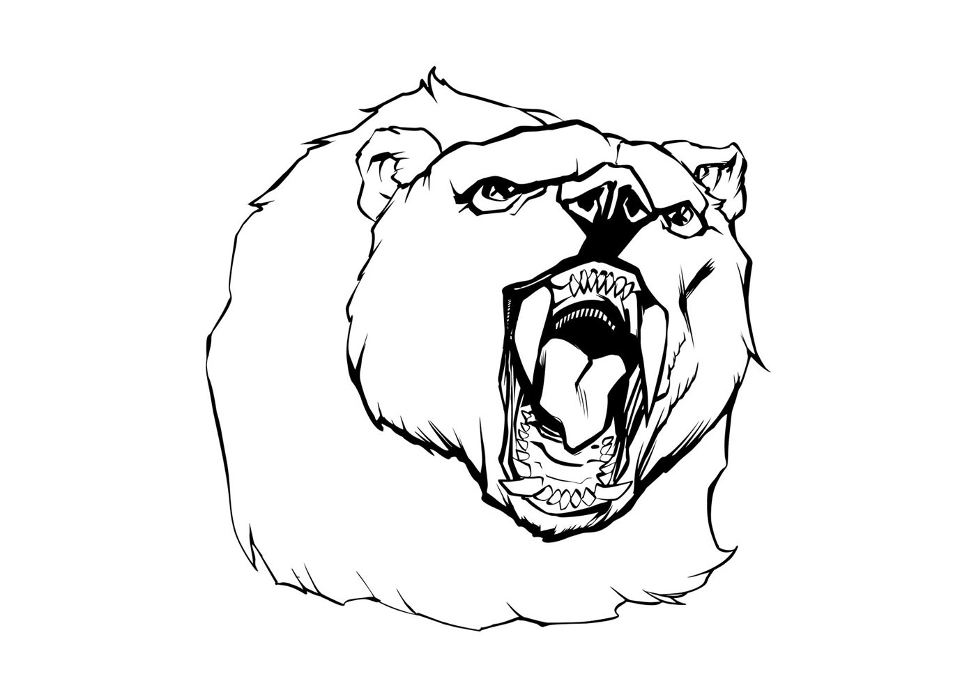 3张动物头像简笔画图片-图2