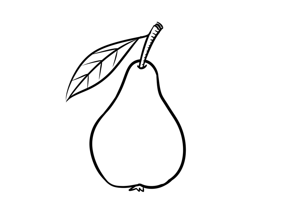 香蕉、梨子、西瓜的画法-图2