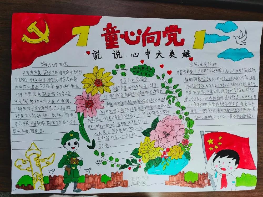 伟大的党 建党节手抄报-图10