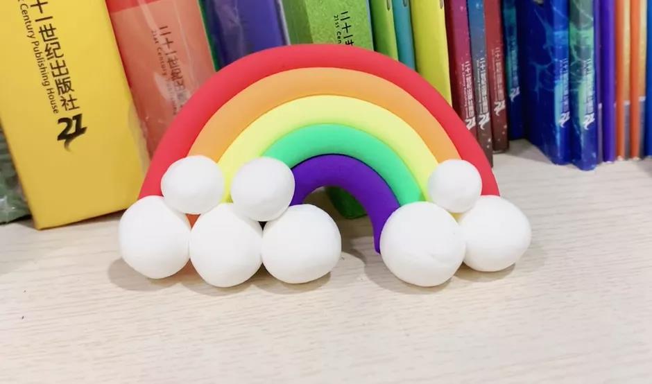 步骤5：一座彩虹桥就做好啦！