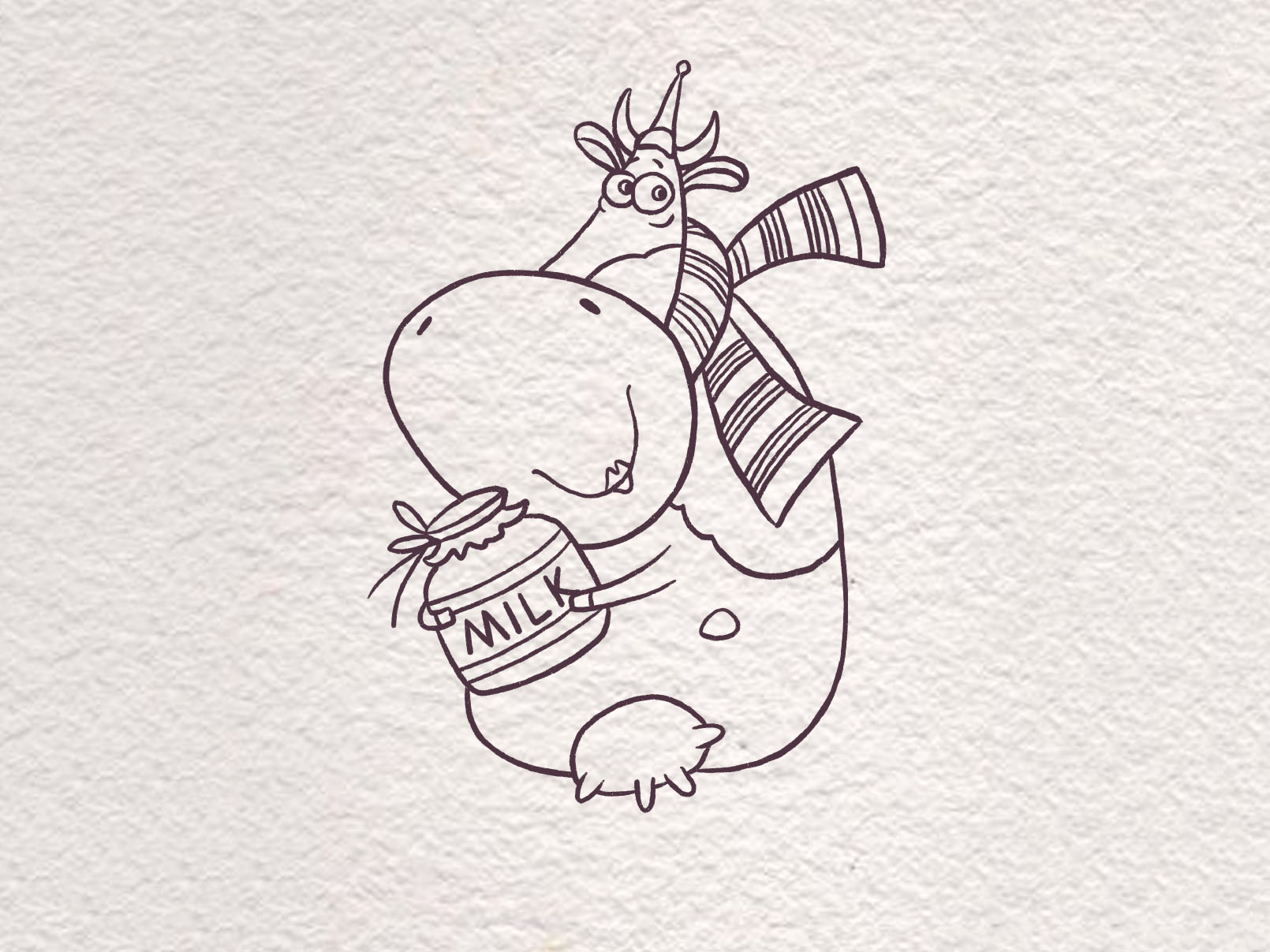 卡通奶牛简笔画画法-图5