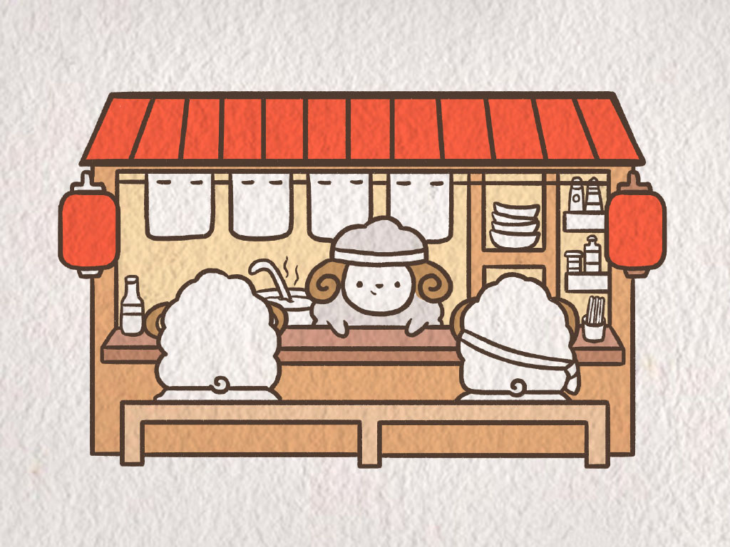 深夜食堂简笔画画法-图8