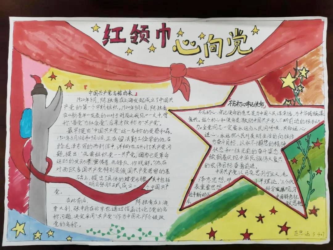 传承红色经典 建党百年手抄报-图2