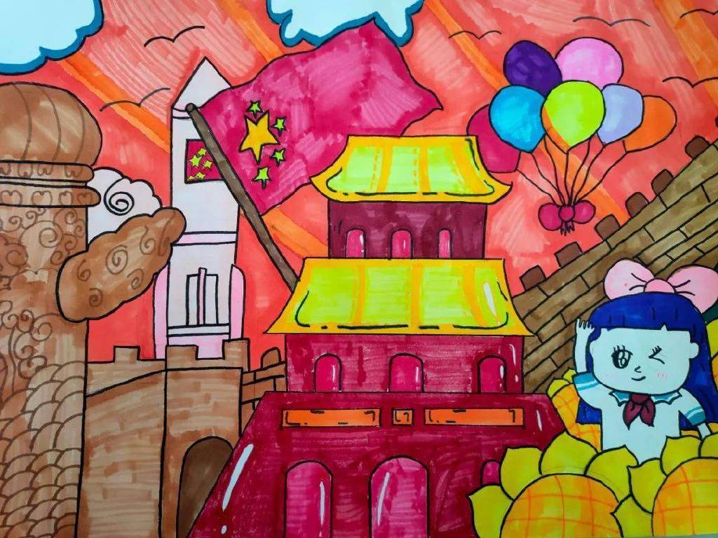 小学生建党100周年主题绘画-图5