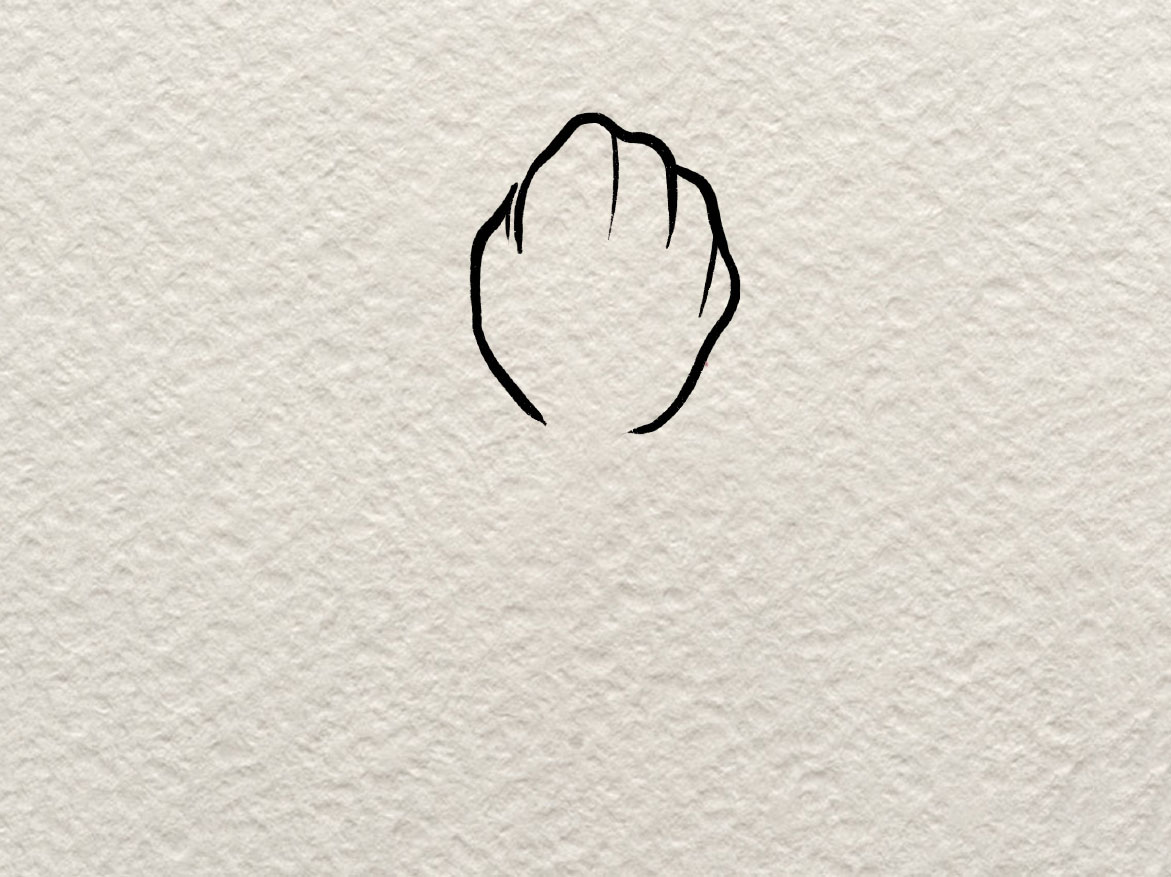 一朵小花花简笔画画法-图1