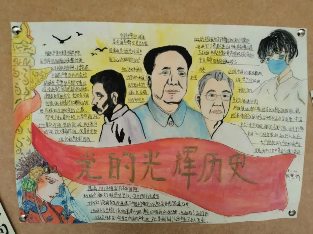 庆祝中国共产党成立100周年手抄报-图6