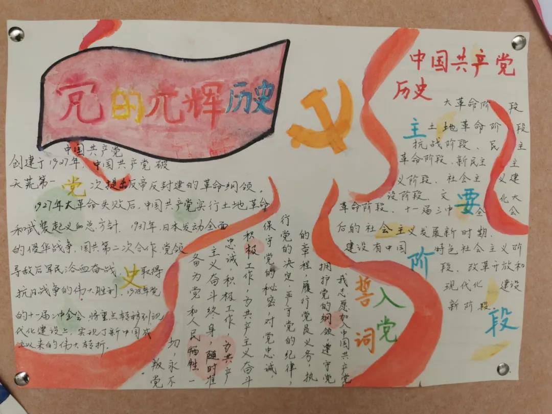 庆祝中国共产党成立100周年手抄报-图12