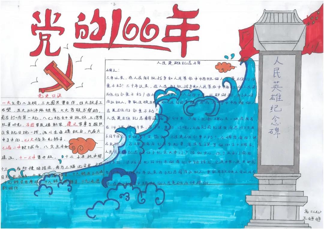 初中生建党一百周年手抄报图片-图2