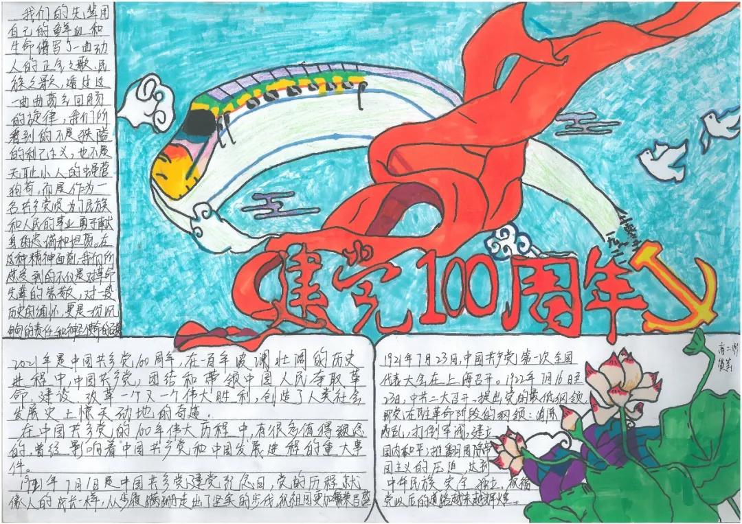 初中生建党一百周年手抄报图片-图3