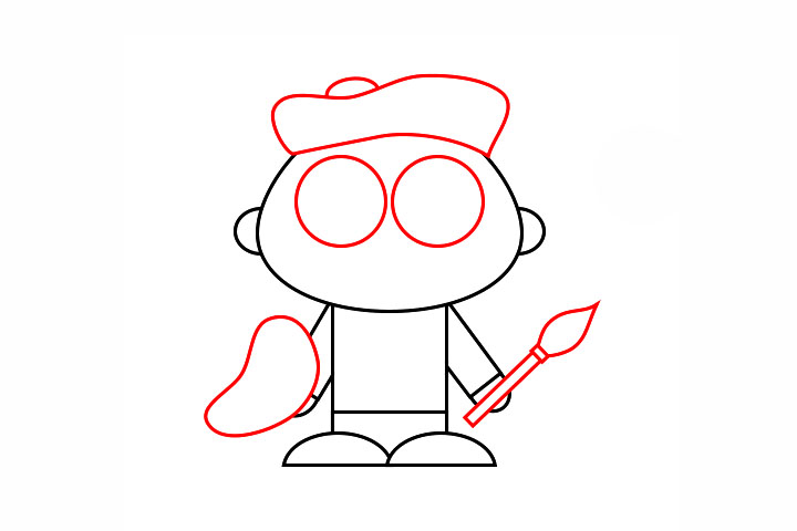 如何画简单的画家-图3