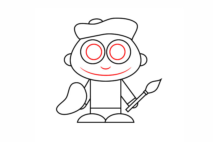 如何画简单的画家-图4