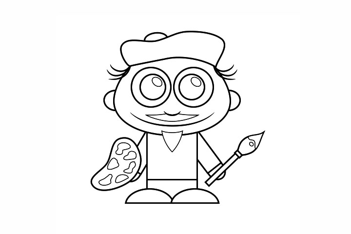 如何画简单的画家-图6