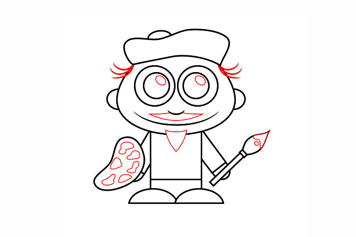 如何画简单的画家-图5