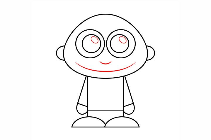 如何画一个简单的小男孩-图5