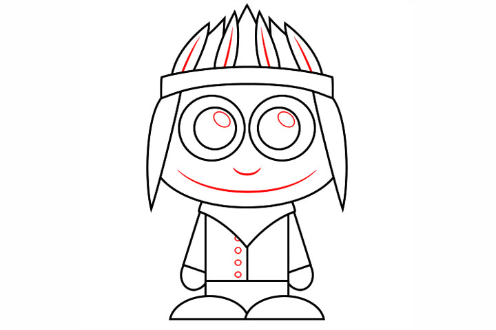 如何画印第安酋长-图5