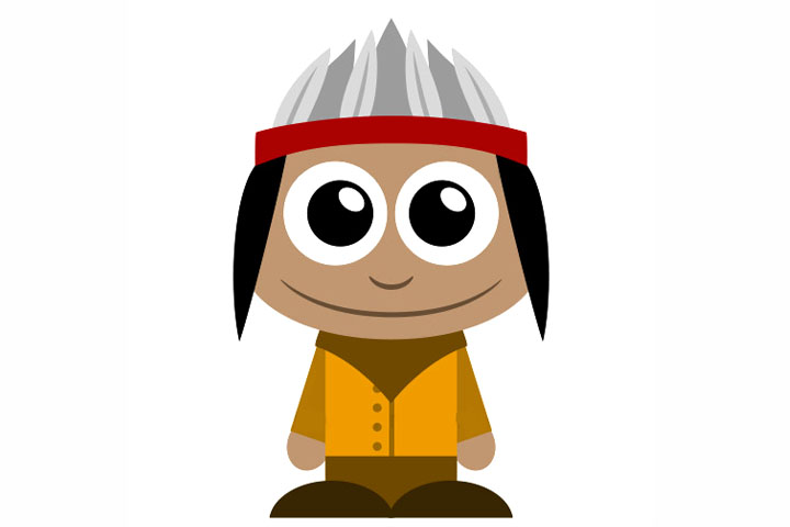 如何画印第安酋长