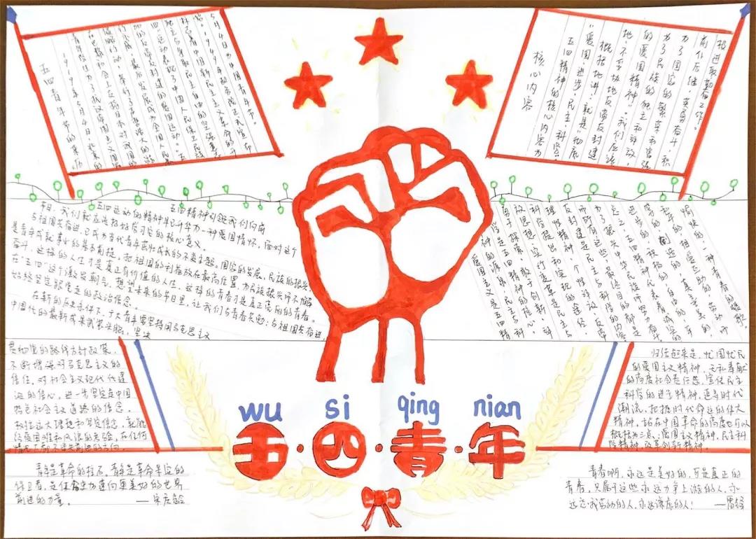 弘扬五四精神手抄报图片-图1