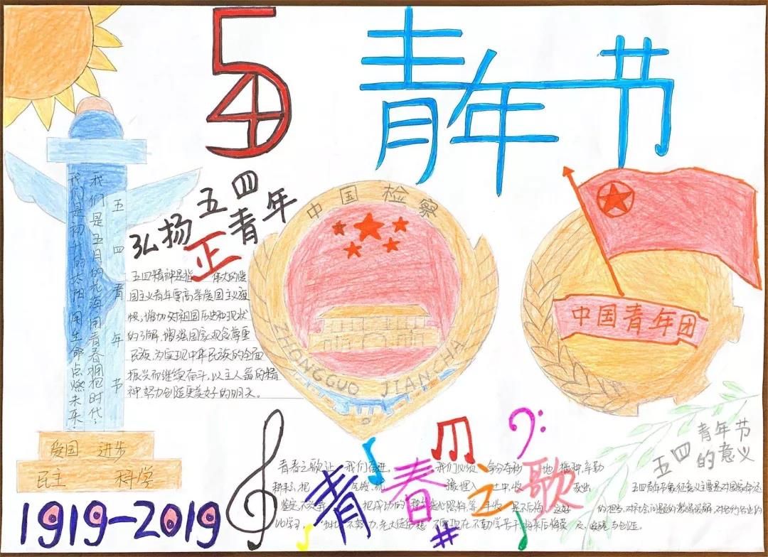 弘扬五四精神手抄报图片-图6