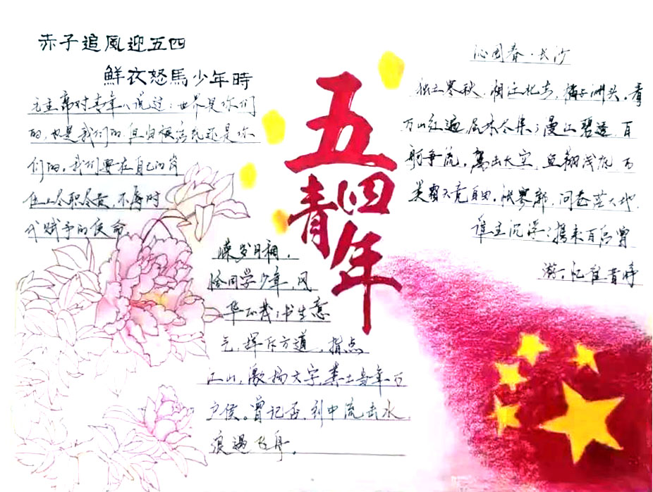 纪念五四运动102周年手抄报图片-图4
