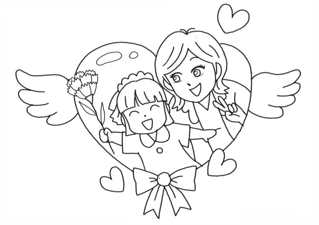 步骤5：加上爱心、翅膀等辅助元素