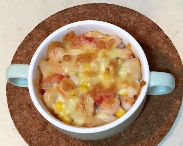 第7步：鲜味十足又充满奶香的米饭一定受宝宝喜爱。