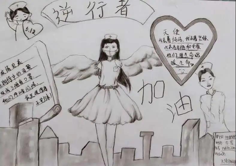 超级漂亮的护士节手抄报-图1