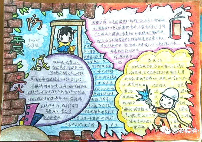 关于防震减灾的手抄报怎么画-图1