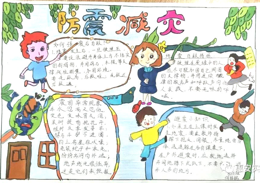 简单的国际减灾日手抄报-图2