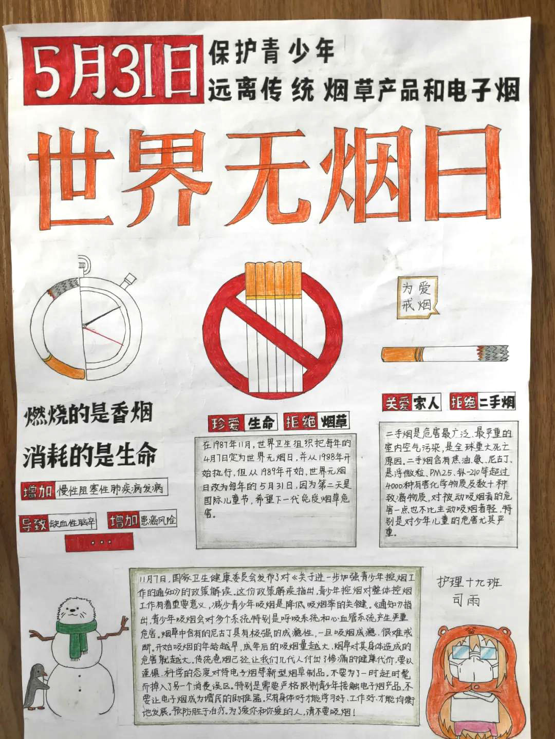 如何画无烟家庭的手抄报-图2