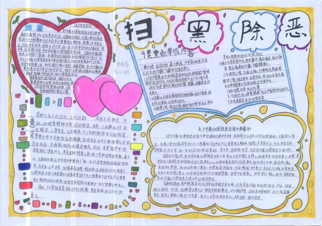 扫黑除恶手抄报内容-中国历次打黑风暴-图1