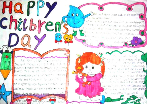 六一儿童节英语手抄报内容及图片-图2