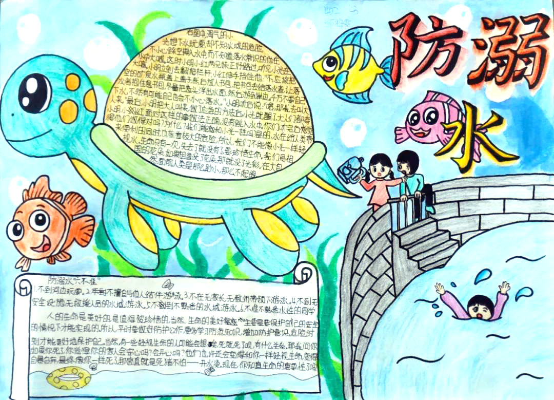 关于防溺水的手抄报绘画一等奖（6张）-图4
