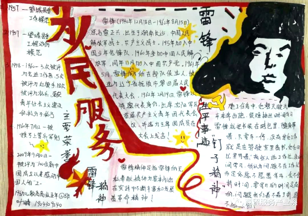 关于弘扬雷锋精神的手抄报-图6