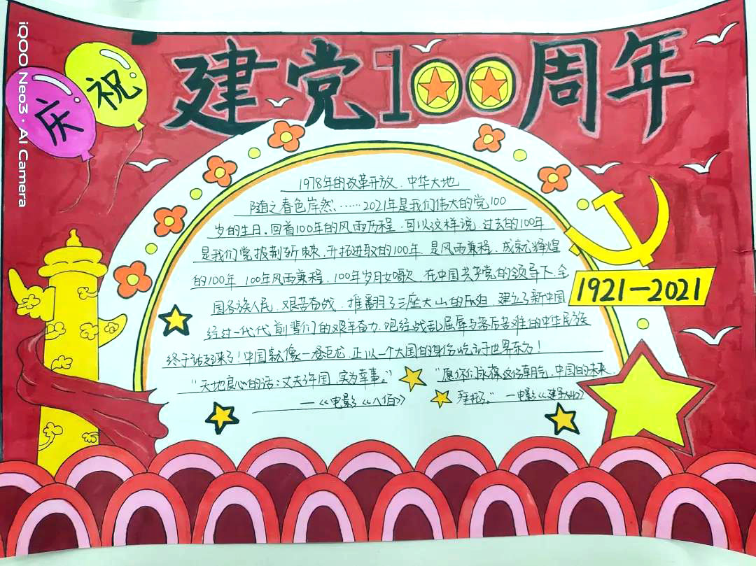 关于建党一百周年的手抄报-图6