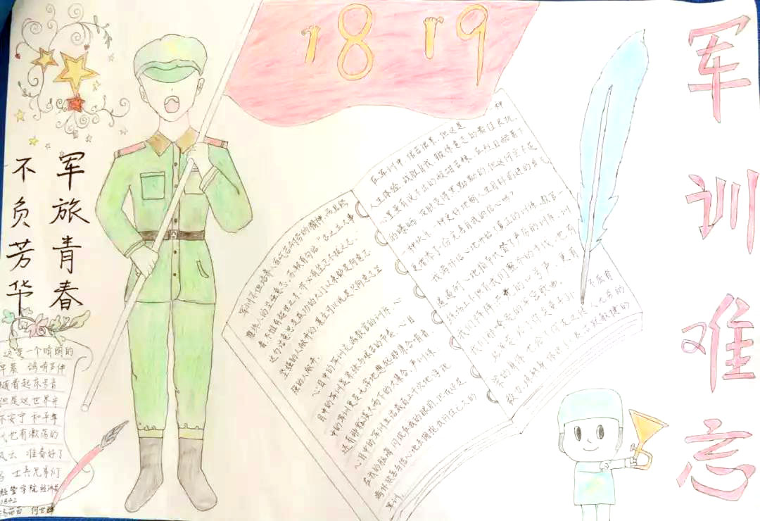 关于军训的手抄报图片大全-图8