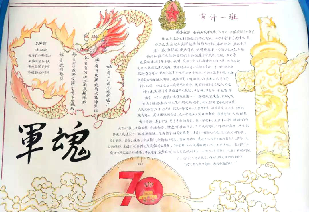 关于军训的手抄报图片大全-图19