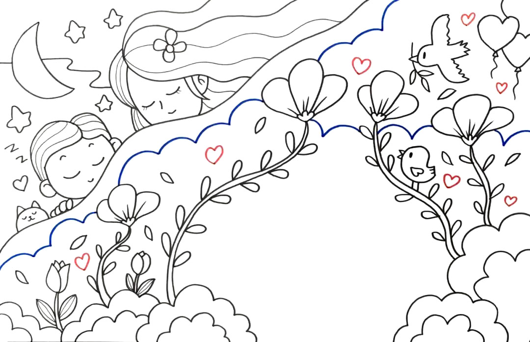 温馨有爱的母亲节手抄报-图5