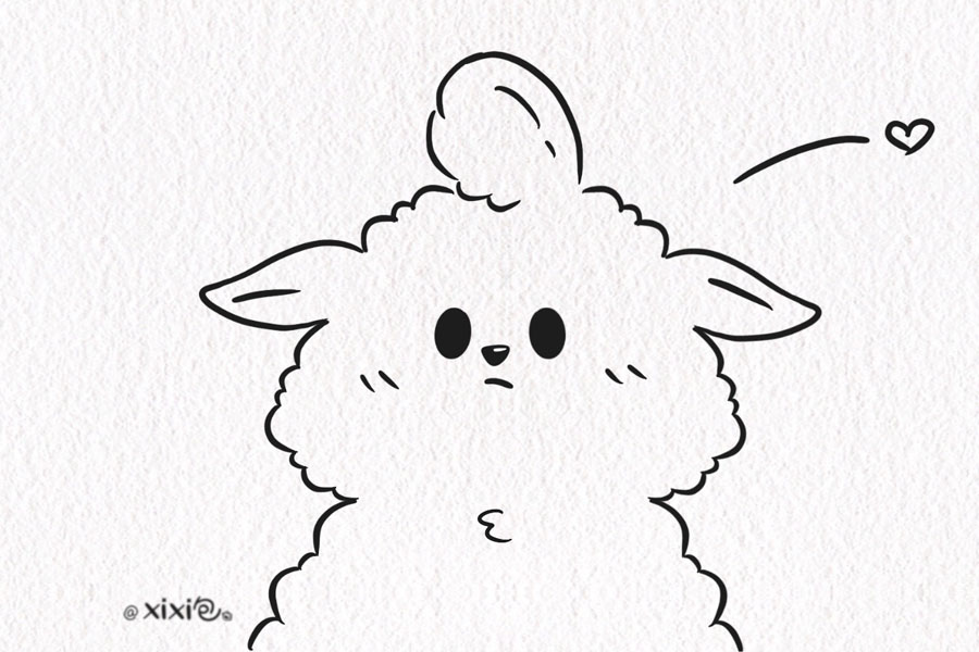 一组可爱小动物简笔画图片-图5