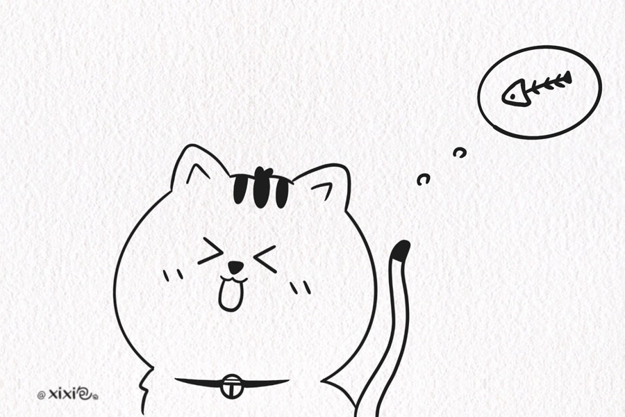 一组可爱小动物简笔画图片-图6