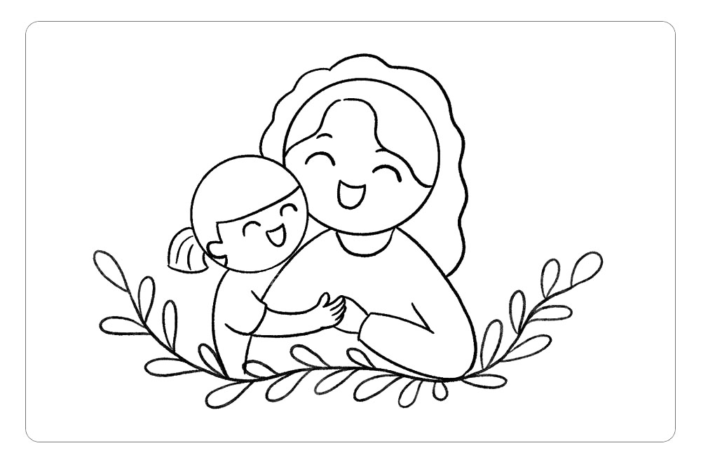 步骤6：在下方画出绿叶装饰