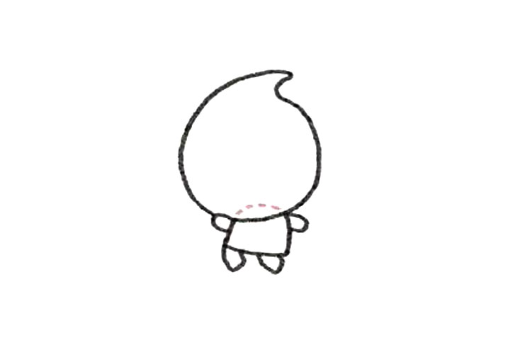 小精灵简笔画画法-图2