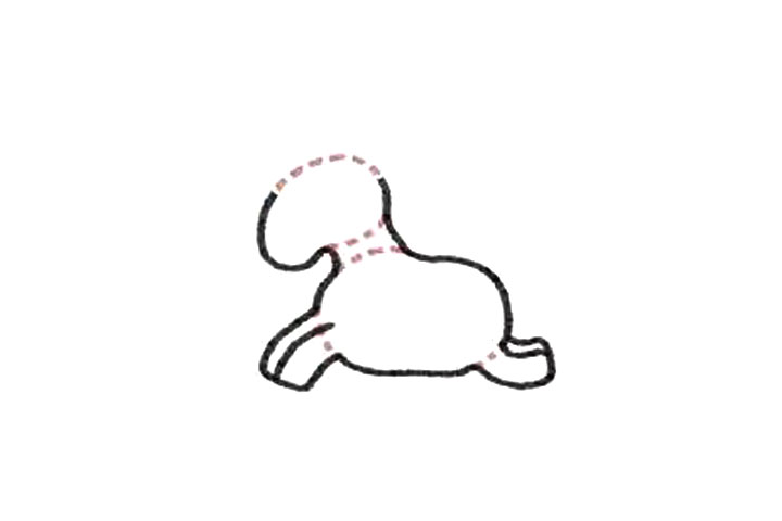 独角兽简笔画画法-图1