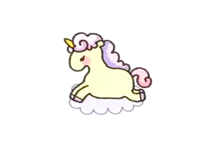 独角兽简笔画画法